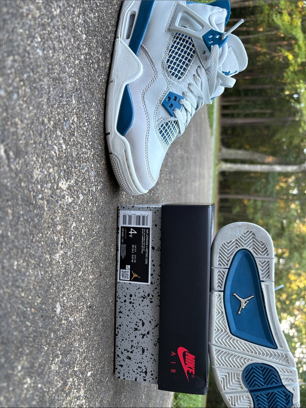 Jordan 4 Retro White and Teal - Men's Sneakers